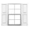 Ekena Millwork Mid-America Vinyl, Standard Size Williamsburg Double Panel Shutters, 21475001, PR 00021475001 - alternate 1